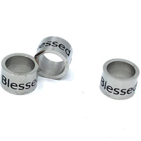 Blessed Stainless Steel Ring | Fashion Jewellery Outlet | Fashion Jewellery Outlet