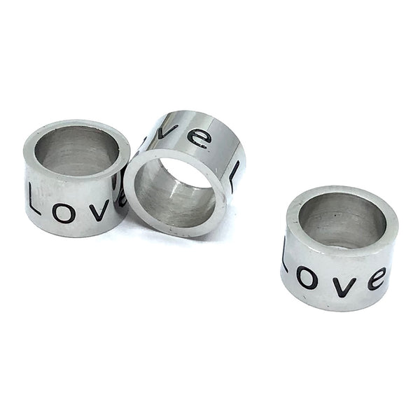 Love Stainless Steel Ring | Fashion Jewellery Outlet | Fashion Jewellery Outlet