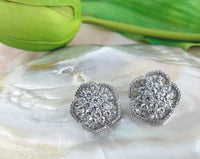 Cubic Zirconia Bridal Earrings, 18K Plated | Fashion Jewellery Outlet | Fashion Jewellery Outlet
