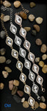 Crystal Bracelet Diamond Shape Silver | Fashion Jewellery Outlet | Fashion Jewellery Outlet