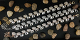 Crystal Elegant Leaf Shape Bridal Bracelet | Fashion Jewellery Outlet | Fashion Jewellery Outlet
