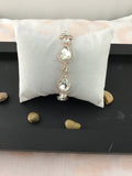 Teardrop Shape Rose Gold Crystal Bracelet | Fashion Jewellery Outlet | Fashion Jewellery Outlet