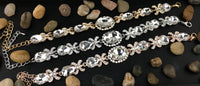 Crystal Bracelet Fancy Oval Shape Bridal | Fashion Jewellery Outlet | Fashion Jewellery Outlet