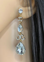 Crystal Designer Inspired Teardrop Earrings | Fashion Jewellery Outlet | Fashion Jewellery Outlet