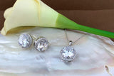 Bridal Cubic Zirconia Set, Bridal Necklace | Fashion Jewellery Outlet | Fashion Jewellery Outlet