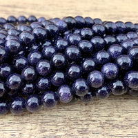 4mm Blue Sand Stone Bead | Fashion Jewellery Outlet | Fashion Jewellery Outlet