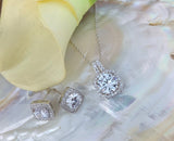 Bridal Cubic Zirconia Set Silver Bridal Set | Fashion Jewellery Outlet | Fashion Jewellery Outlet