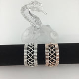 Rose Gold Rhinestone Bracelet | Fashion Jewellery Outlet | Fashion Jewellery Outlet