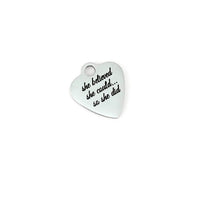She believed she could... Engraved Charm | Fashion Jewellery Outlet | Fashion Jewellery Outlet