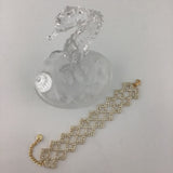 Rhinestone Bracelet, Gold | Fashion Jewellery Outlet | Fashion Jewellery Outlet