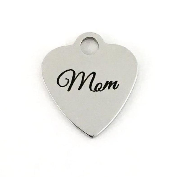 Mom Charm Laser Engraved | Fashion Jewellery Outlet | Fashion Jewellery Outlet