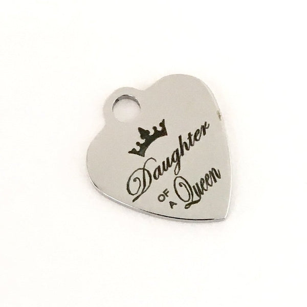Daughter of a Queen Heart Customized Charms | Fashion Jewellery Outlet | Fashion Jewellery Outlet