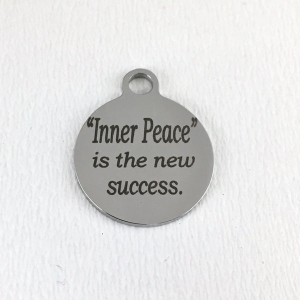 Inner Peace Laser Engraved Charm | Fashion Jewellery Outlet | Fashion Jewellery Outlet