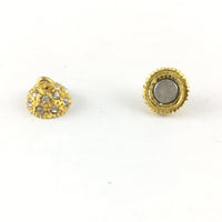 14mm CZ Magnetic Lock Jewellery 2 Sets, Gold | Fashion Jewellery Outlet | Fashion Jewellery Outlet