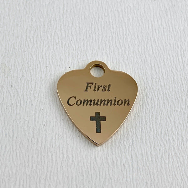 First Communion Gift Charm, Gold | Fashion Jewellery Outlet | Fashion Jewellery Outlet