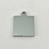 Khanda Symbol Stainless Steel Engraved Charm | Fashion Jewellery Outlet | Fashion Jewellery Outlet