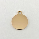 Gift for Aunt, Round Engraved Charm | Fashion Jewellery Outlet | Fashion Jewellery Outlet