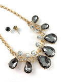 Elegant Teardrop Crystal Necklace | Fashion Jewellery Outlet | Fashion Jewellery Outlet