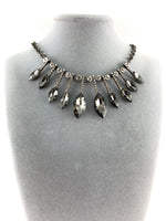 Elegant Marquee Shape Crystal Necklace | Fashion Jewellery Outlet | Fashion Jewellery Outlet