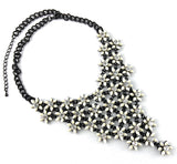 Flower Shape Ivory Necklace | Fashion Jewellery Outlet | Fashion Jewellery Outlet