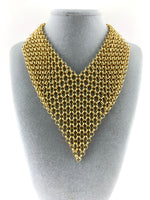 Chainmaille Collar Necklace, Gold | Fashion Jewellery Outlet | Fashion Jewellery Outlet