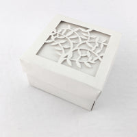 Square White Paper Gift Box for Jewellery | Fashion Jewellery Outlet | Fashion Jewellery Outlet