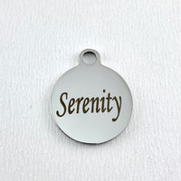 Serenity Round Personalized Charm | Fashion Jewellery Outlet | Fashion Jewellery Outlet