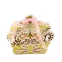 Pink with Gold Laser Cut Paper Gift Box | Fashion Jewellery Outlet | Fashion Jewellery Outlet