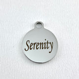 Serenity Round Personalized Charm | Fashion Jewellery Outlet | Fashion Jewellery Outlet