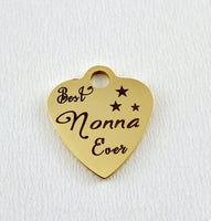 Best Nonna Ever Engraved Charm | Fashion Jewellery Outlet | Fashion Jewellery Outlet
