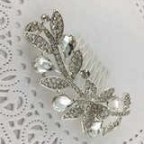 Silver Hair Comb, Bridal Hair Piece | Fashion Jewellery Outlet | Fashion Jewellery Outlet