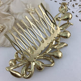 Gold Crystal Hair Comb, Bridal Hair Piece | Fashion Jewellery Outlet | Fashion Jewellery Outlet
