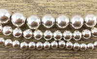 6mm Silver Hematite Bead | Fashion Jewellery Outlet | Fashion Jewellery Outlet