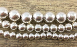 8mm Silver Hematite Bead | Fashion Jewellery Outlet | Fashion Jewellery Outlet