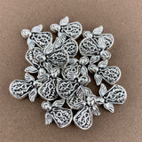 Angel Beads with Wings, Antique Silver Bead | Fashion Jewellery Outlet | Fashion Jewellery Outlet