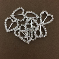 Silver Heart Small Invitation Buckle | Fashion Jewellery Outlet | Fashion Jewellery Outlet