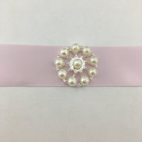 Silver Invitation Buckle with Pearls | Fashion Jewellery Outlet | Fashion Jewellery Outlet