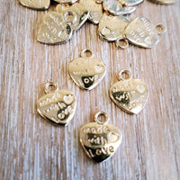 Made With Love Heart Charm | Fashion Jewellery Outlet | Fashion Jewellery Outlet