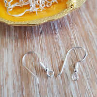 925 Shiny Simple Fish Hook Earwire | Fashion Jewellery Outlet | Fashion Jewellery Outlet