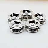 6mm CZ Roundels Silver Plated | Fashion Jewellery Outlet | Fashion Jewellery Outlet