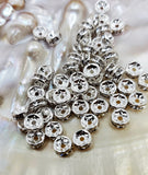 6mm CZ Roundels Silver Plated | Fashion Jewellery Outlet | Fashion Jewellery Outlet