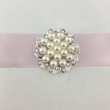 Silver Invitation Buckle with Pearls | Fashion Jewellery Outlet | Fashion Jewellery Outlet