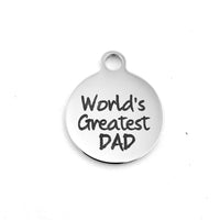 World's Greatest DAD Custom Charm | Fashion Jewellery Outlet | Fashion Jewellery Outlet