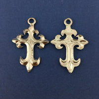 Alloy Silver Orthodox Cross Charm | Fashion Jewellery Outlet | Fashion Jewellery Outlet