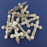 Alloy Silver Crucifix Cross Charm | Fashion Jewellery Outlet | Fashion Jewellery Outlet
