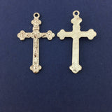 Alloy Silver Crucifix Cross Charm | Fashion Jewellery Outlet | Fashion Jewellery Outlet