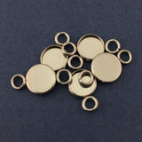 Silver Round Alloy Jewellery Connectors | Fashion Jewellery Outlet | Fashion Jewellery Outlet