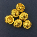 Alloy Gold Lion Bead | Bellaire Wholesale | Fashion Jewellery Outlet