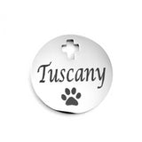 Custom Pet Name Dog Paw Customized Charm | Fashion Jewellery Outlet | Fashion Jewellery Outlet