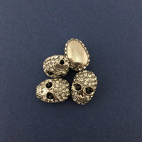 Alloy Silver Skeleton Beads | Fashion Jewellery Outlet | Fashion Jewellery Outlet
